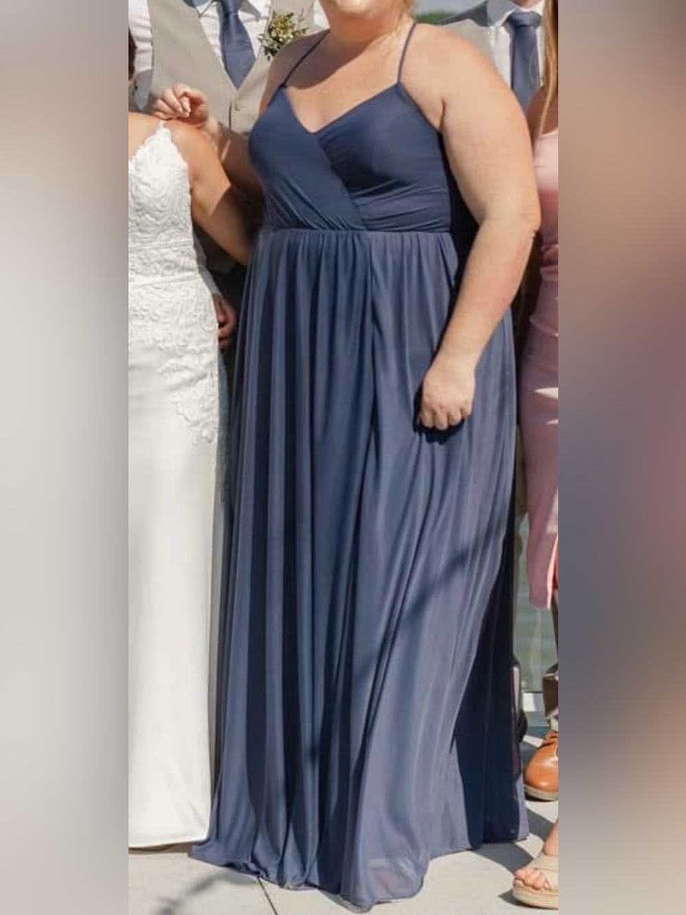 Azazie Darcy Bridesmaid Dress in ‘Stormy’